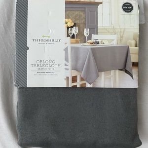 60 in x 104 in grey tablecloth